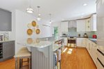 Newly renovated kitchen with top of the line stainless steel appliances 